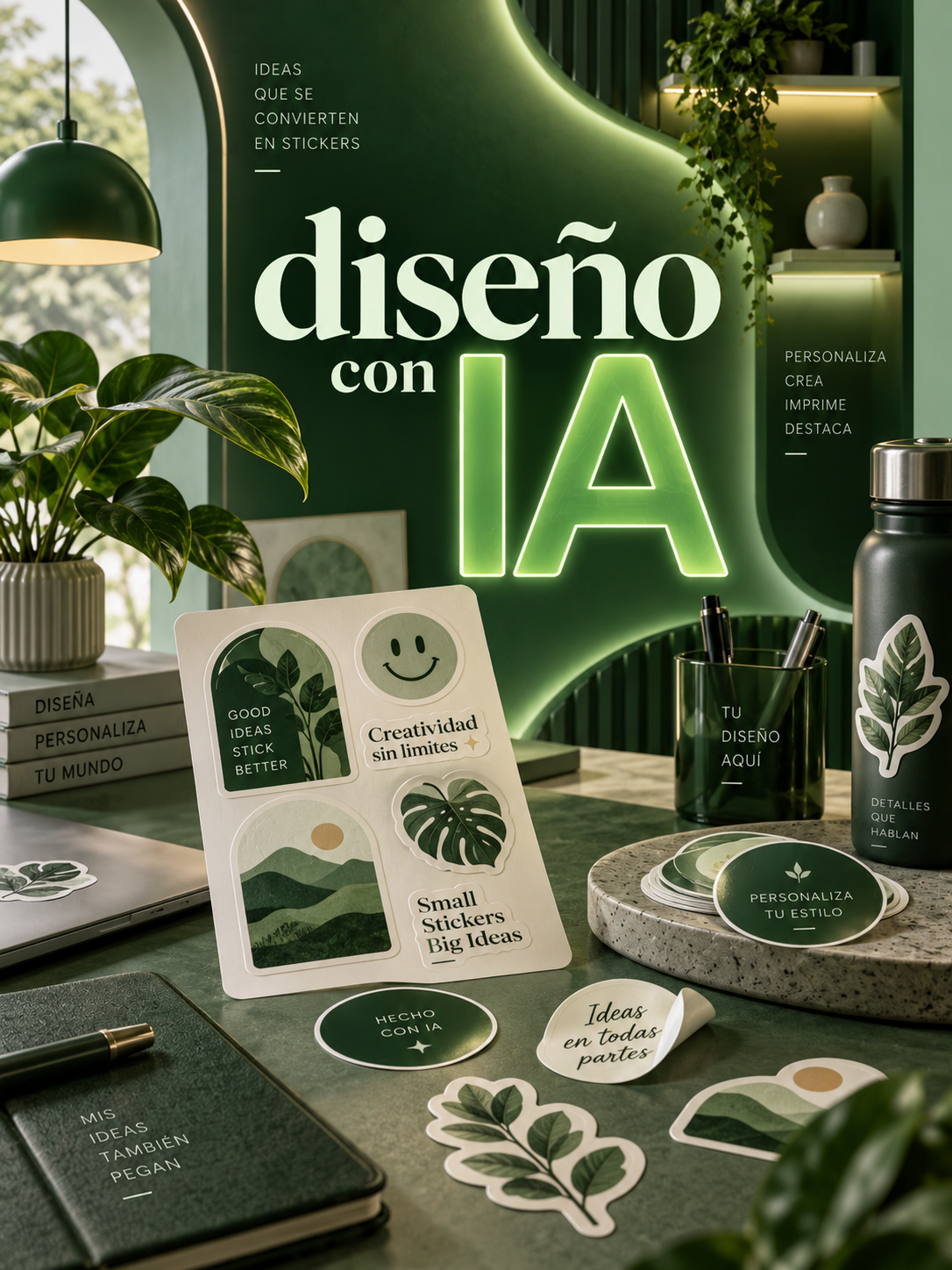 Pack de 10 stickers · Diseño personalizado